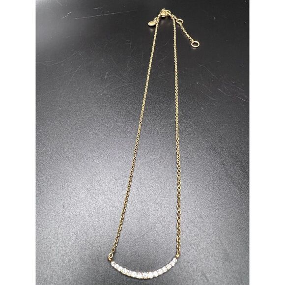 J. Crew Crystal Crescent Necklace - Picture 3 of 6